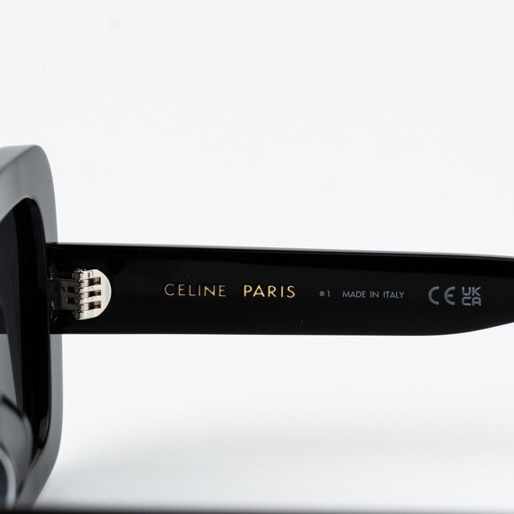 Celine TRIOMPHE Women Sunglasses Black Square CL40304U 01A NEW AUTHENTIC - Picture 7 of 13